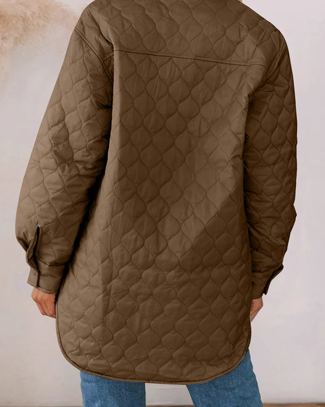 Snap Down Collared Winter Coat