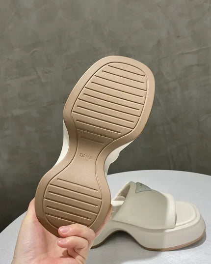 PU Leather Platform Sandals 