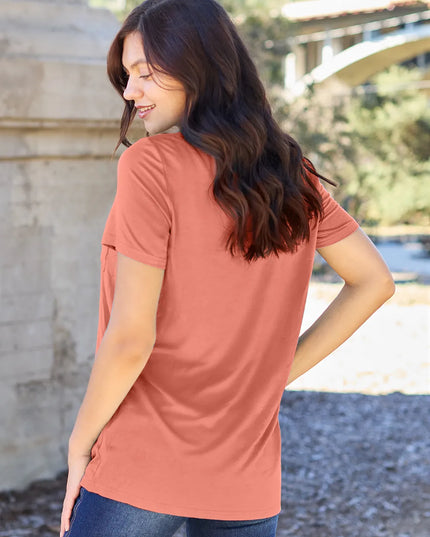 Basic Bae Bamboo Full Size V-Neck Short Sleeve T-Shirt