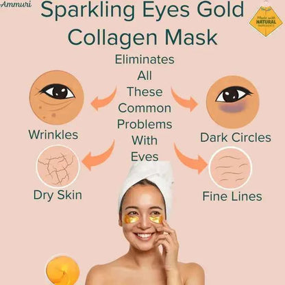Ammuri Sparkling Collagen Gold Eyes Mask Under Eye Patches A