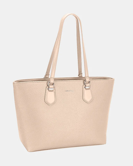 David Jones PU Leather Tote Bag Camel One Size