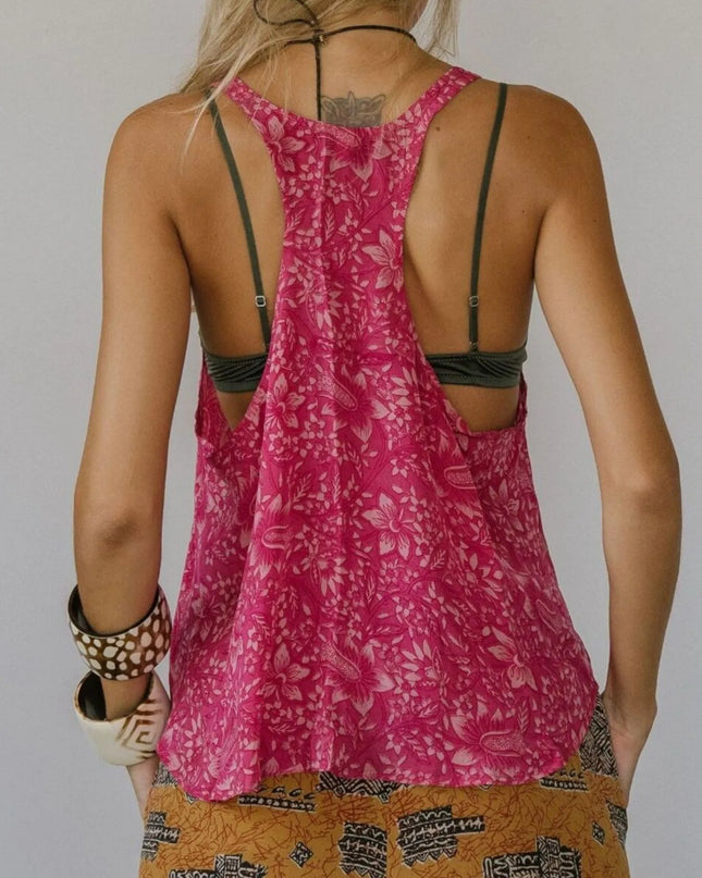 Printed Scoop Neck Tank 
