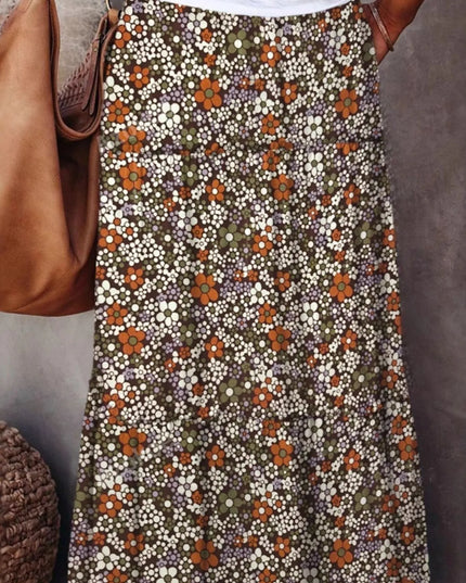 Floral Print Maxi Skirt