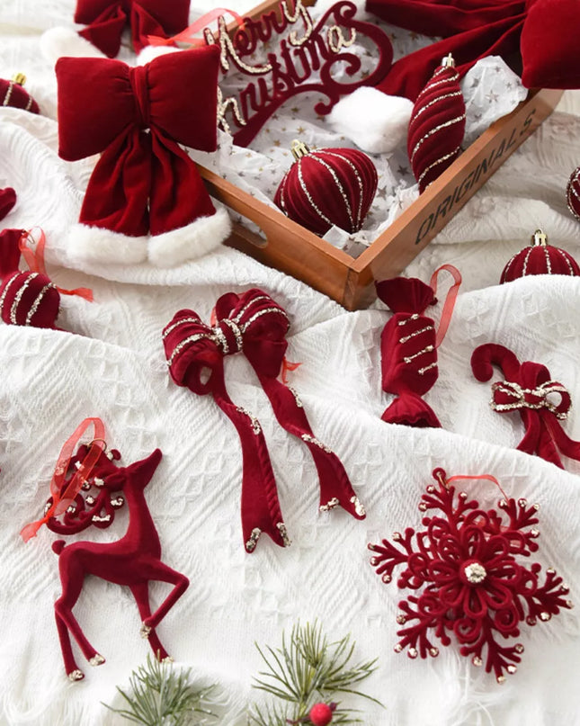 Christmas Velvet Hanging Ornament