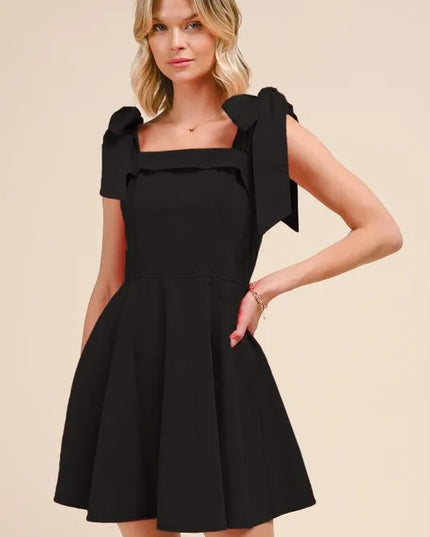 SO ME Fit and Flare Washed Gameday Dress