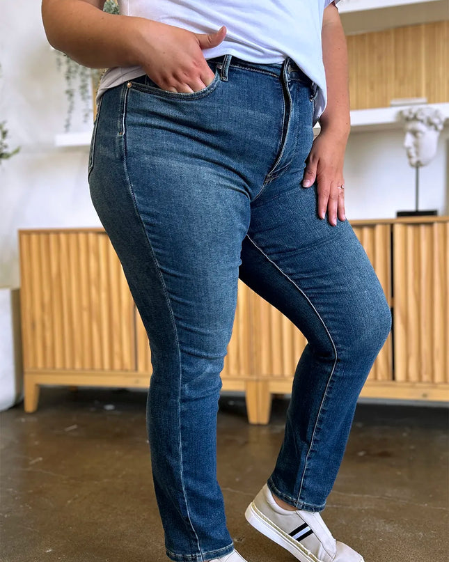 Judy Blue Full Size Tummy Control High Waist Slim Jeans