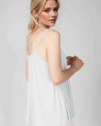 Basic Bae Bamboo Scoop Neck Double Spaghetti Straps Cami