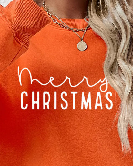 MERRY CHRISTMAS Dropped Shoulder Sweatshirt
