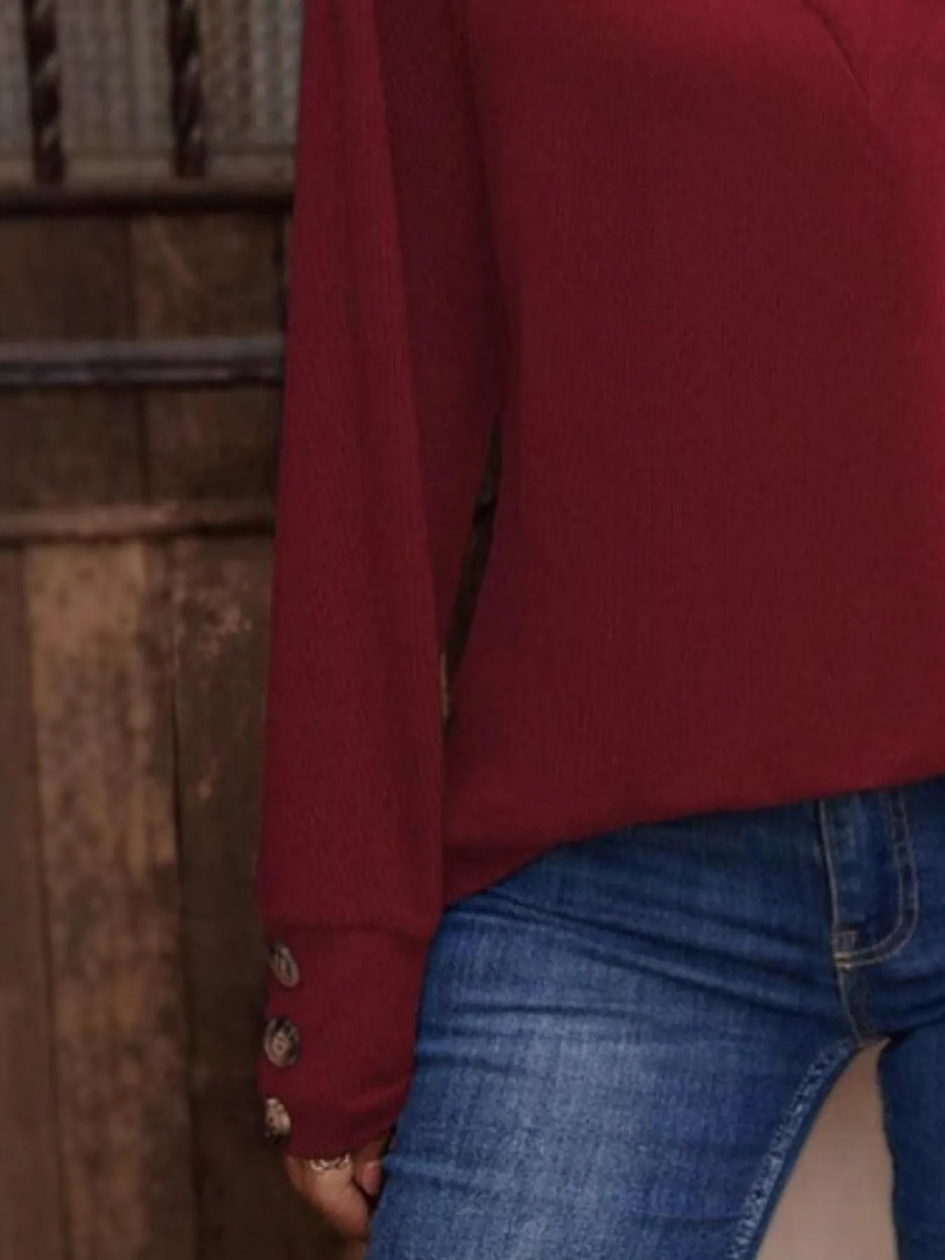 V-Neck Long Sleeve T-Shirt 