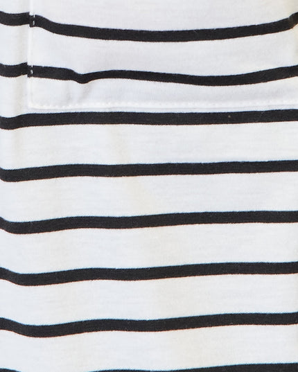 Double Take Striped Open Front Longline Cardigan