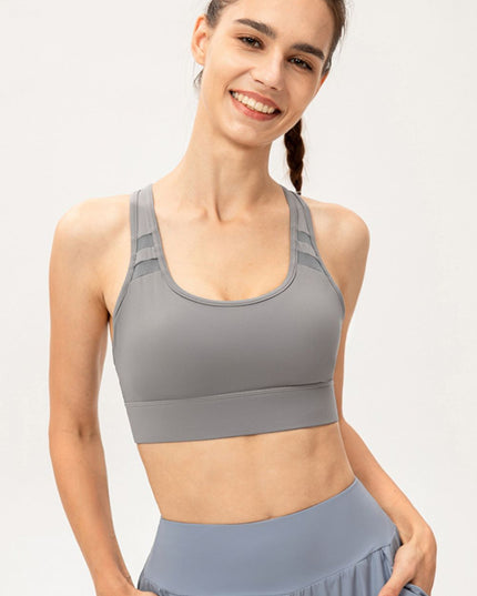 Scoop Neck Long Sports Bra 
