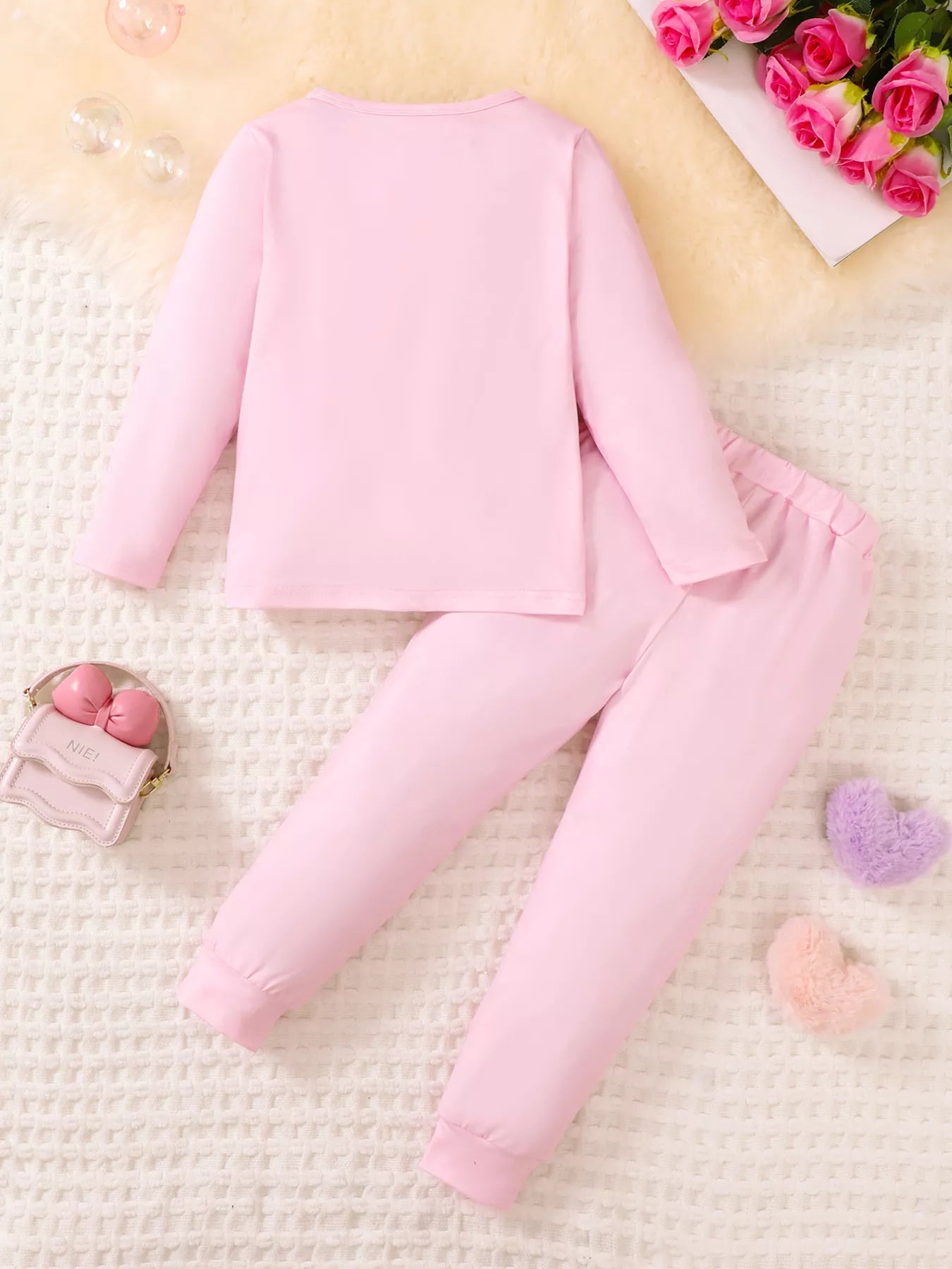 Children's Graphic Long Sleeve Top and Pants Set