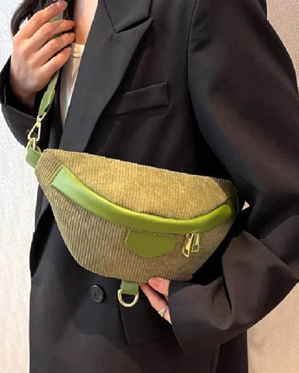 Zenana Corduroy Crossbody Bag with Removable Strap