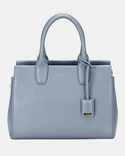 David Jones PU Leather Handbag Blue One Size