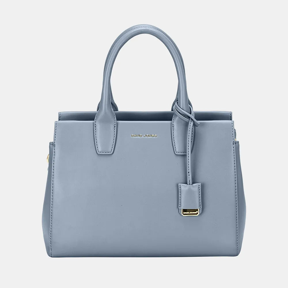 David Jones PU Leather Handbag Blue One Size