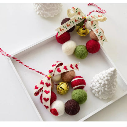 Christmas Felt Ball Garland Ornament