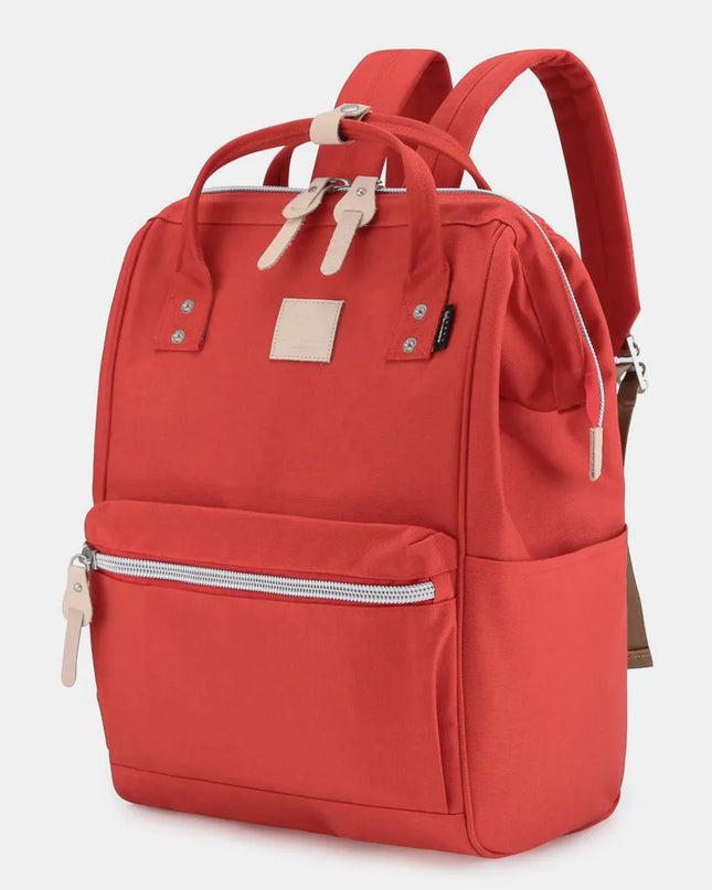 Himawari Waterproof Design Arcuate Shoulder Strap Backpack Bag with Handles Red One Size