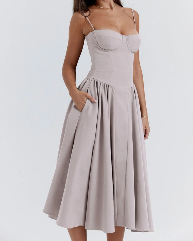 Ruched Sweetheart Neck Cami Dress