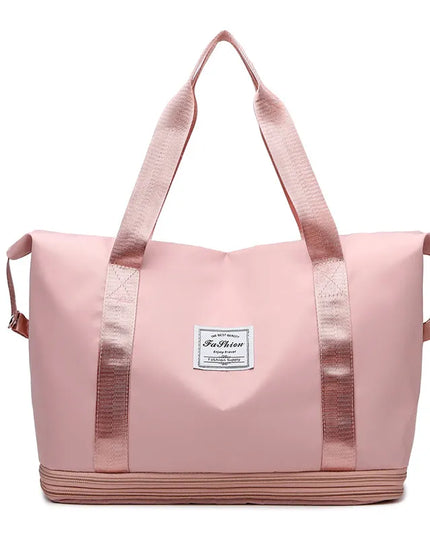Oxford Cloth Travel Bag Dusty Pink One Size