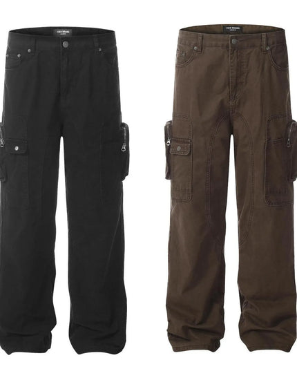 Men's Cargo Jeans with Multi-Pocket