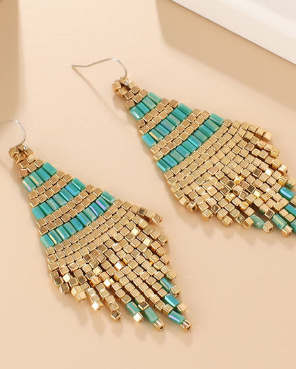 Beaded Dangle Earrings 
