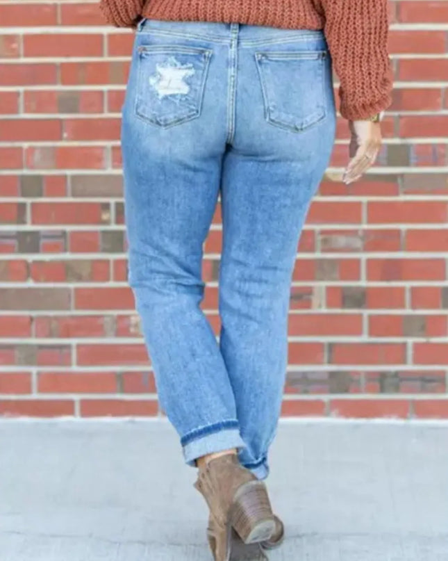 Distressed Skinny Jeans 