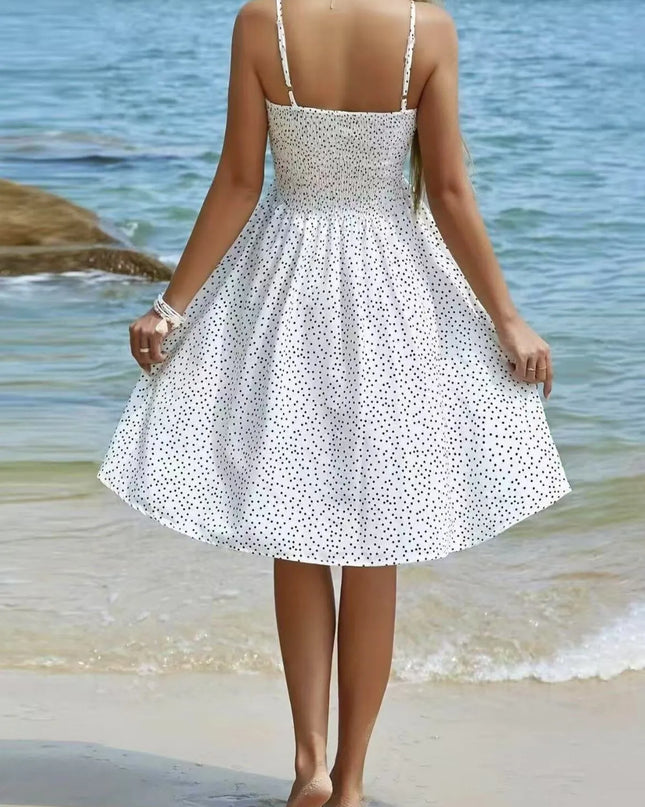 Full Size Smocked Square Neck Cami Dress Plus Size 