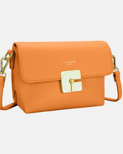 David Jones PU Leather Crossbody Bag Orange One Size