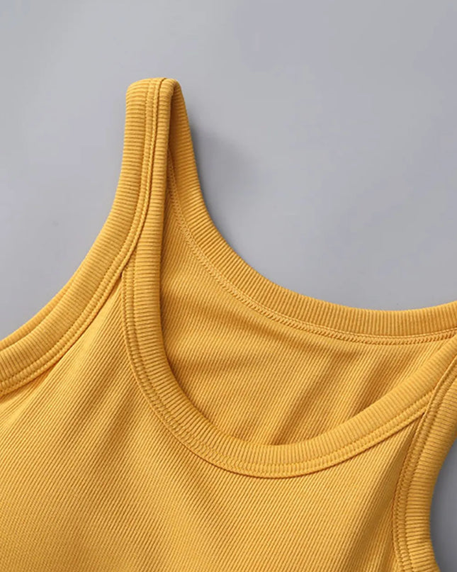 Round Neck Tank with Bra