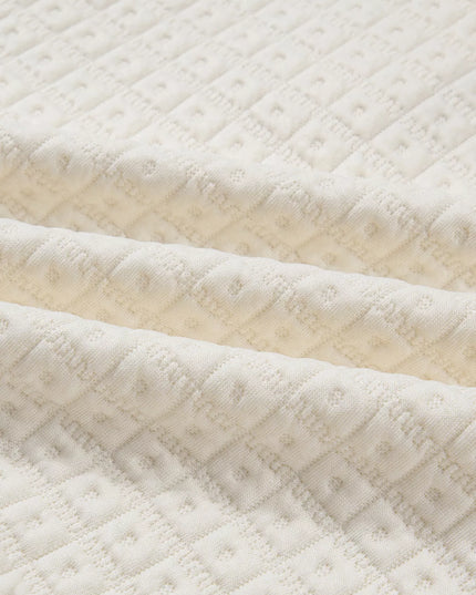 Textured Half Button Collared Sweatshirt