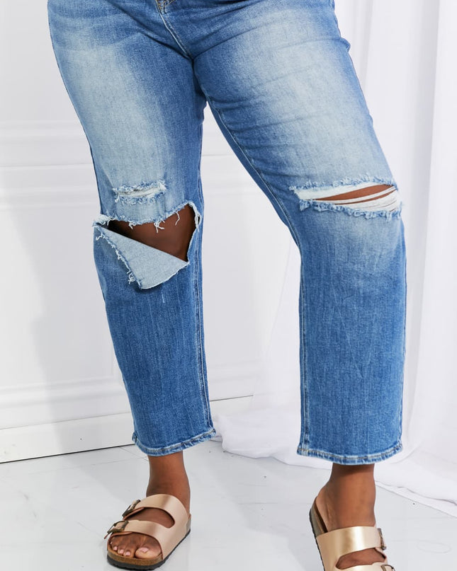 RISEN Full Size Emily High Rise Relaxed Jeans