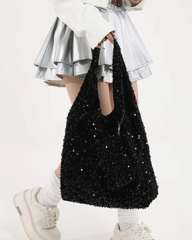 Sequin Polyester Handbag 
