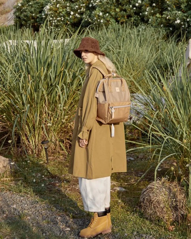 Himawari Water Resistant Canvas Backpack Bag with Side Pockets