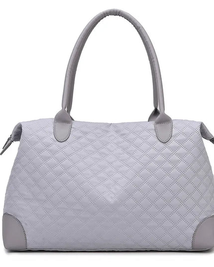 Large Oxford Travel Bag Gray One Size