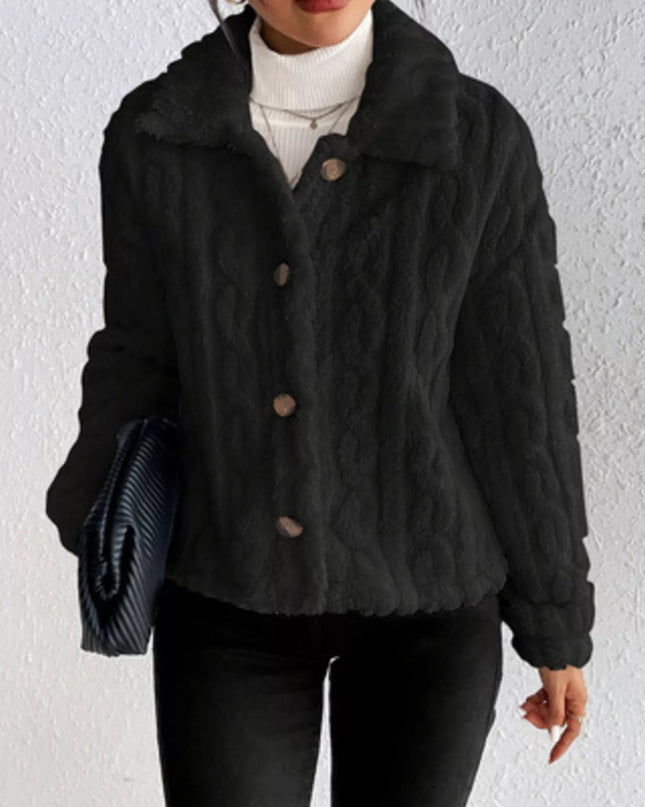Cozy Fleece Button-Up Outerwear