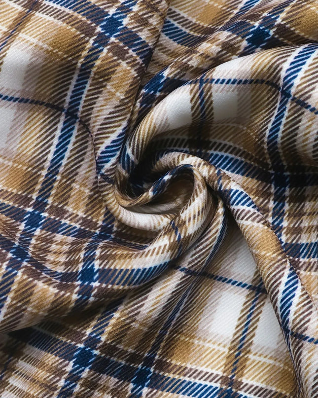 Number 87 Plaid Long Sleeve Blazer