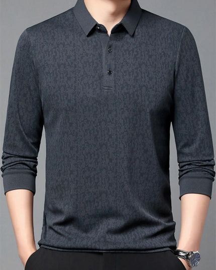 Men's Plus Size Button Detail Short Sleeve Polo Navy Blue