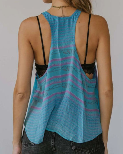 Printed Scoop Neck Tank 