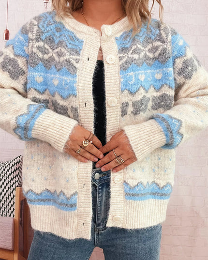 Ribbed Button Down Knit Cardigan