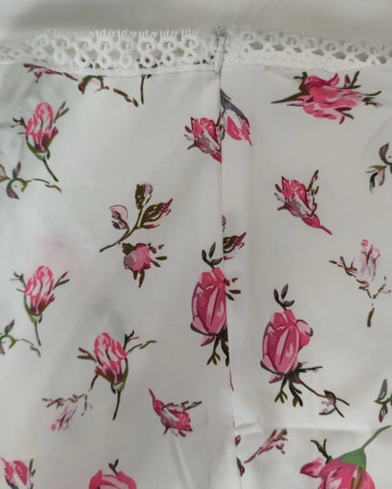 Full Size Floral V-Neck Long Sleeve Mini Dress Plus Size