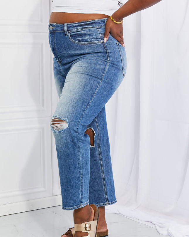 RISEN Full Size Emily High Rise Relaxed Jeans
