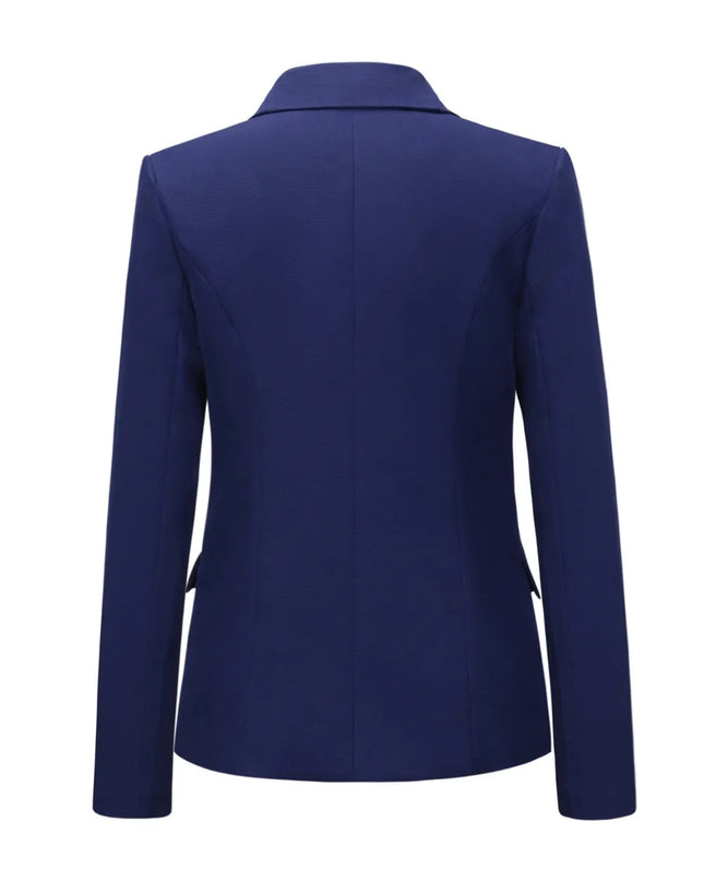 Lapel Collar Long Sleeve Blazer