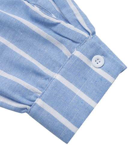 Striped Oversized Button-Down Shirt