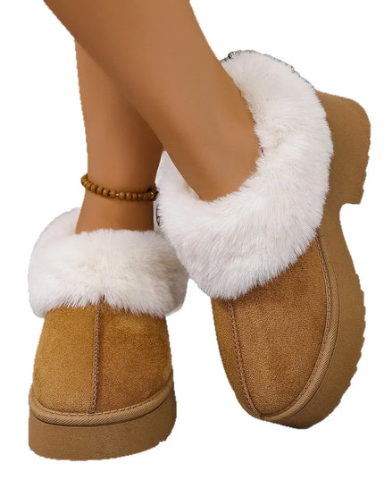 Cozy Fur-Lined Winter Platform Boots