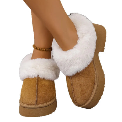 Cozy Fur-Lined Winter Platform Boots