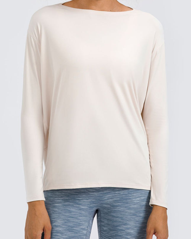 Millennia Loose Fit Active Top Cream