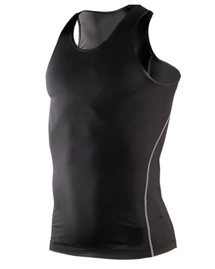 Men's Full Size Round Neck Active Tank Plus Size Black