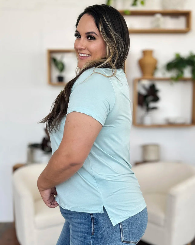 Basic Bae Bamboo Full Size Round Neck Short Sleeve T-Shirt Plus Size