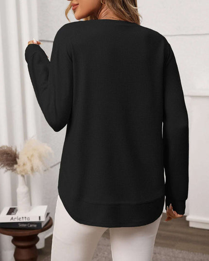 Long Sleeve Round Neck T-Shirt