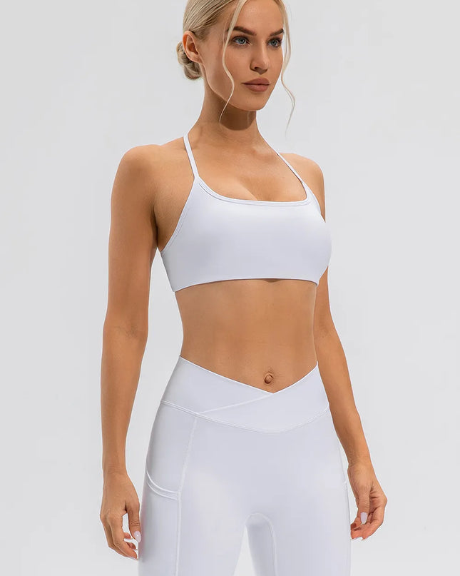Crisscross Spaghetti Strap Active Cami 